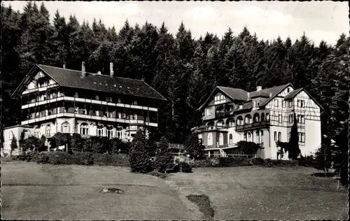 Ak Freudenstadt im Nordschwarzwald, Waldhotel Stockinger, Außenansicht