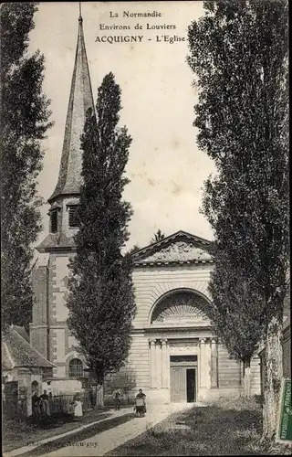 Ak Acquigny Eure, L'Eglise