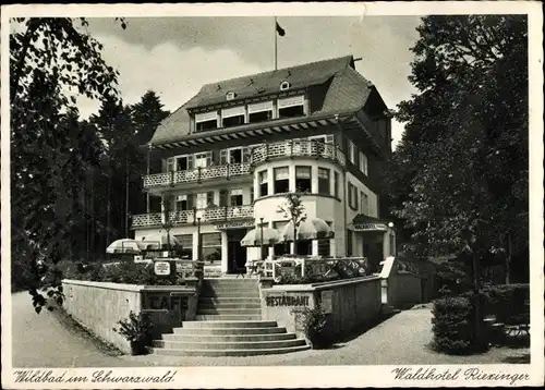 Ak Bad Wildbad im Schwarzwald, waldhotel Riexinger