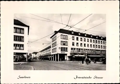 Ak Saarlouis im Saarland, Französische Straße