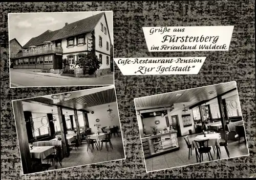 Ak Fürstenberg Lichtenfels Waldeck Hessen, Restaurant Zur Igelstadt