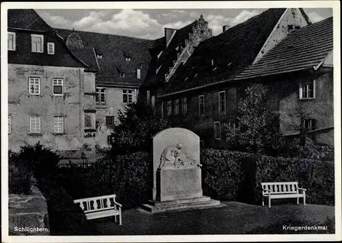 Ak Schlüchtern in Hessen, Kriegerdenkmal