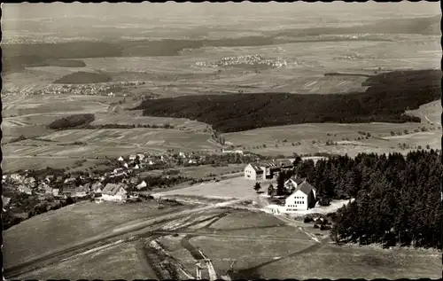 Ak Spaichingen in Baden Württemberg, Restaurant Klippeneck, Fliegeraufnahme