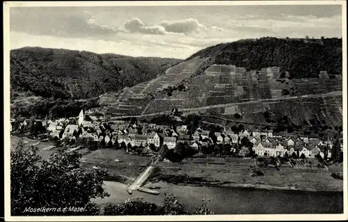 Ak Moselkern an der Mosel, Gasthof zum Anker, Gesamtansicht vom Ort