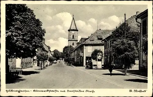Ak Hildburghausen in Thüringen, Bismarckstraße, Neustädter Kirche