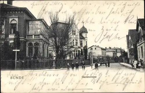 Ak Bünde in Westfalen, Gartenstraße