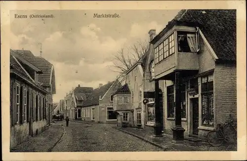 Ak Esens in Ostfriesland, Marktstraße