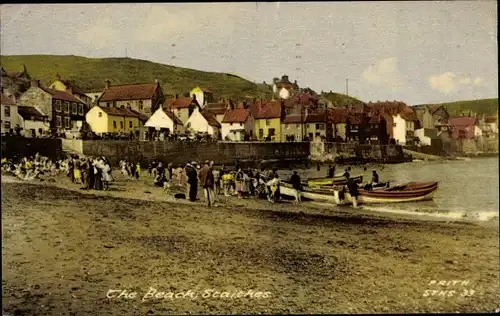 Ak Staithes Yorkshire, The Beach