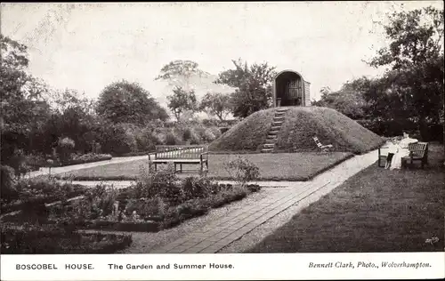 Ak Boscobel West Midlands, Boscobel House, The Garden and Summer House