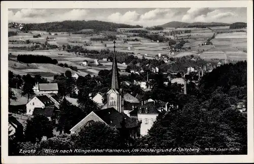 Ak Zwota Klingenthal im Vogtland Sachsen, Blick nach Klingenthal Kamerun