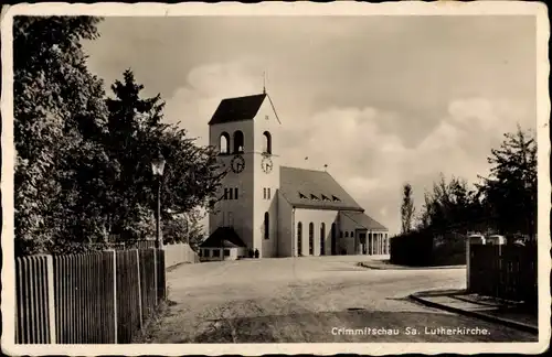 Ak Crimmitschau in Sachsen, Lutherkirche