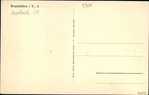 Ak Brunndöbra Klingenthal im Vogtland Sachsen, Ort, Wanderherberge, Aschberg
