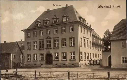 Ak Neumark in Sachsen, Rathaus