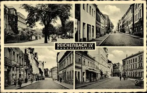 Ak Reichenbach im Vogtland, Bahnhofstraße