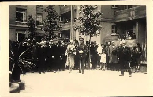 Foto Ak Leopold III. von Belgien, Prinzessin Astrid von Schweden