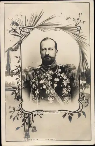 Passepartout Ak Ferdinand I., Prinz von Bulgarien