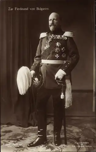 Ak Zar Ferdinand I. von Bulgarien, Portrait in Uniform, Orden