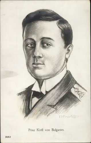 Künstler Ak Wassileff, I., Prinz Kirill, Kyrill von Bulgarien