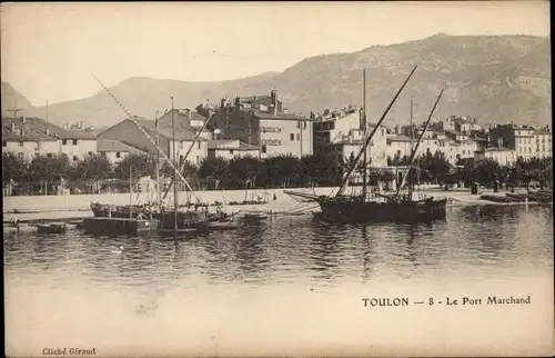 Ak Toulon Var, Le Port Marchand