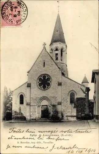 Ak Louveciennes Yvelines, L'Eglise