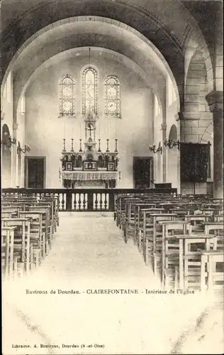 Ak Clairefontaine Yvelines, L'Eglise, Interieur