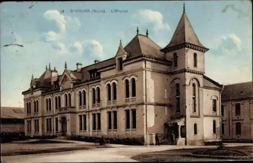 Ak Soissons Aisne, L'Hopital