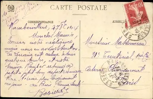 Ak Rambervillers Vosges, Route d'Epinal