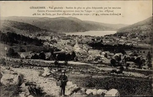Ak Gérardmer Lothringen Vosges, Vue generale