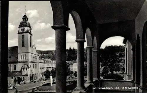 Ak Bad Schwalbach, Blick v. Kurhaus