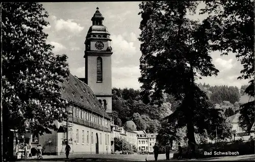 Ak Bad Schwalbach, Ort, Kirche