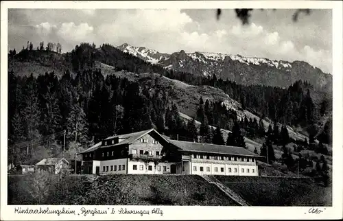 Ak Schwangau im Ostallgäu, Kindererholungsheim Berghaus