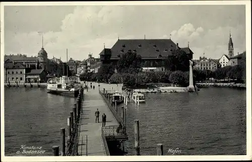Ak Konstanz am Bodensee, Hafen