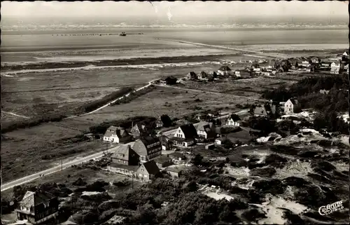 Ak Nordseebad Sankt Peter Ording, Fliegeraufnahme vom Ort