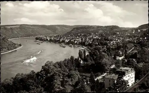 Ak Boppard am Rhein, Teilansicht