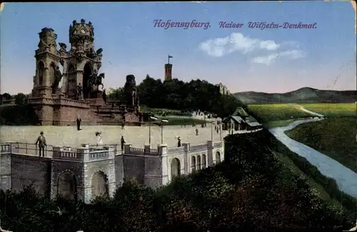 Ak Syburg Dortmund Nordrhein Westfalen, Hohensyburg, Kaiser Wilhelm Denkmal