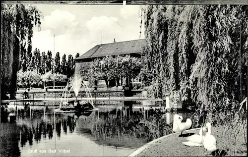 Ak Bad Vilbel in Hessen, Kurhaus am Weiher