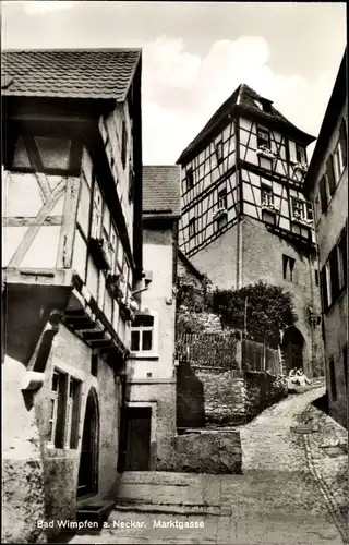 Ak Bad Wimpfen am Neckar, Marktgasse