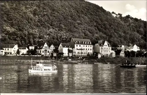 Ak Brodenbach an der Mosel, Teilansicht, Dampfer