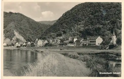 Ak Brodenbach an der Mosel, Teilansicht