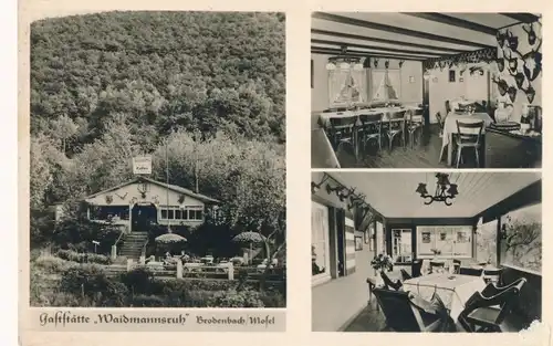 Ak Brodenbach an der Terrassenmosel, Gaststätte Waidmannsruh