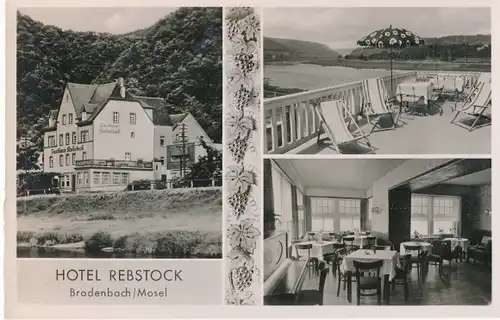 Ak Brodenbach an der Mosel, Hotel Rebstock