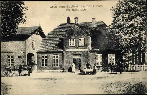 Ak Bokhorst in Schleswig Holstein, Gasthof Brauner Hirsch