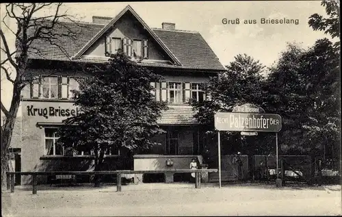 Ak Brieselang im Havelland, Krug Brieselang, Patzenhofer Bier