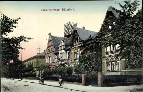 Ak Bitterfeld in Sachsen Anhalt, Lindenstraße