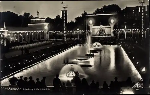 Ak Göteborg Schweden, Liseberg i Illumination