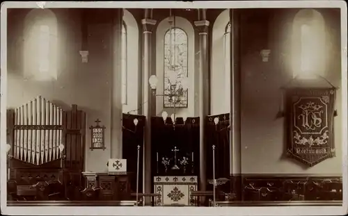 Foto Ak Portsmouth Hampshire England, Kirche, Innenansicht, Orgel