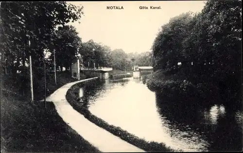 Ak Motala Schweden, Göta Kanal