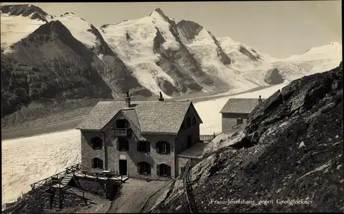 Ak Großglockner Tirol, Kaiser Franz Josef Haus