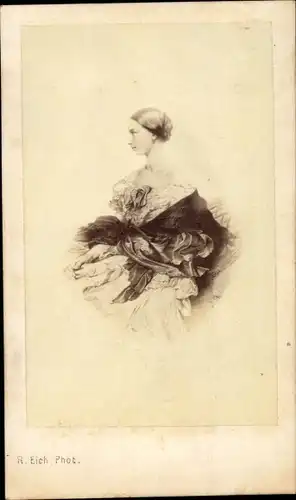 CdV Adelige, um 1860, Portrait