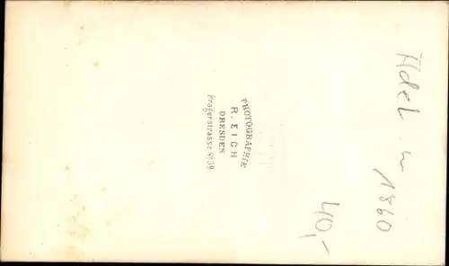 CdV Adelige, um 1860, Portrait